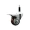 Service Caster 3'' Maroon Poly Swivel 7/8'' Expanding Stem Caster Total Lock Brake SCC-EXTTL20S314-PPUB-MRN-78 - alternate 1